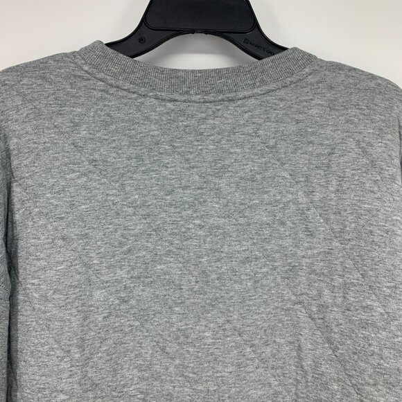 Old Navy Sweatshirt Gray Vintage Quilted Tunic Pullover - Picture 11 of 12